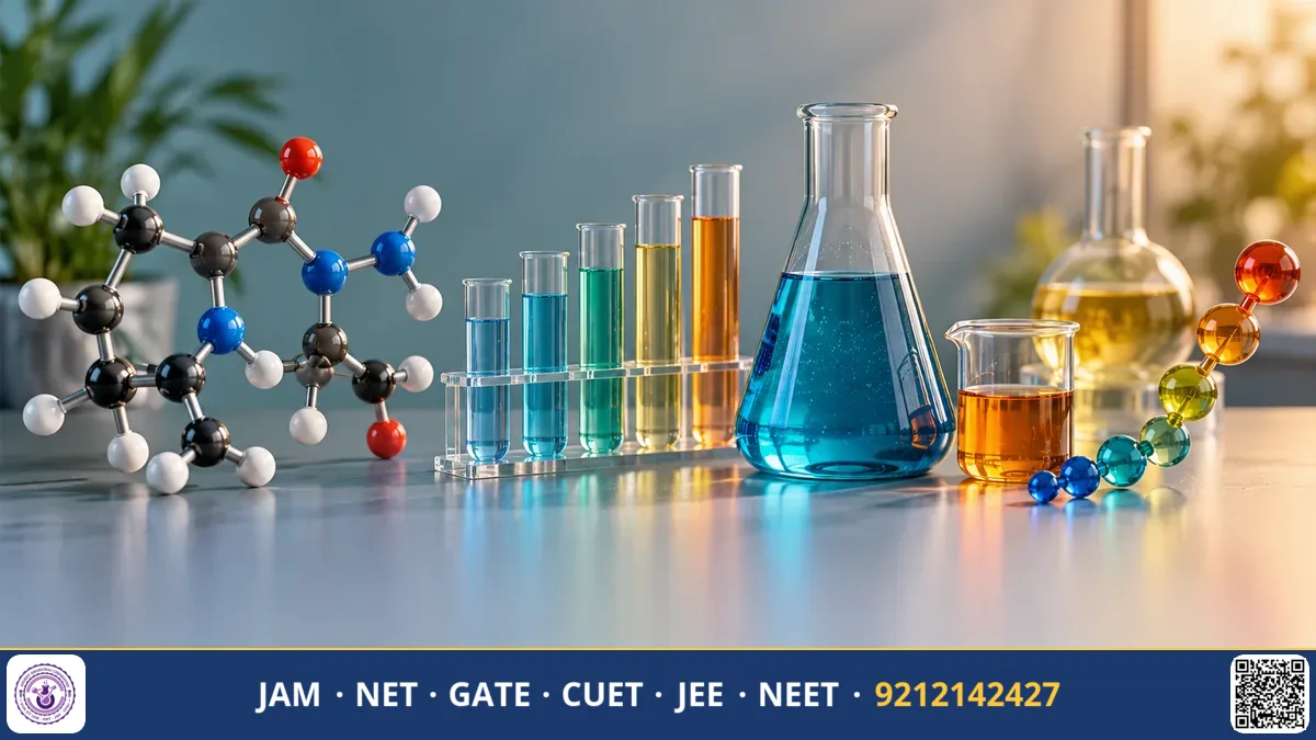 A weekly study timetable grid divided across physical, organic, and inorganic chemistry modules