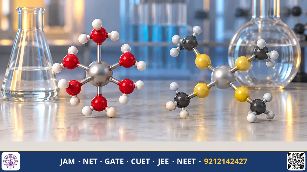 Diagram classifying metal cations and ligands into hard and soft spheres showing preferential binding pairs.