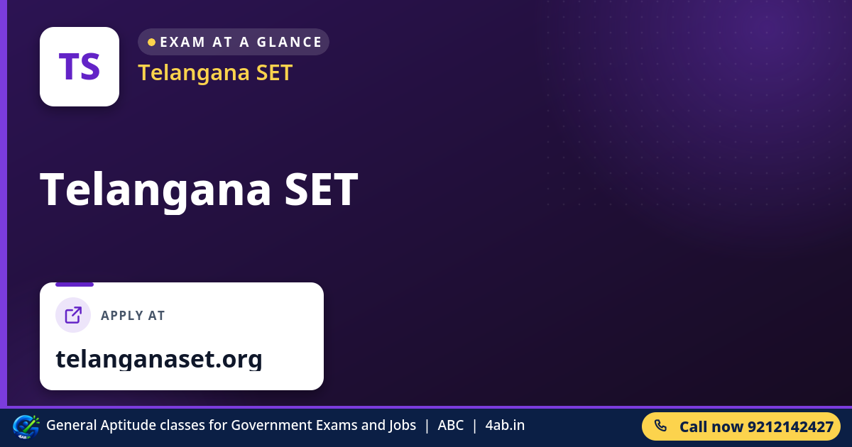 Telangana SET - Telangana SET