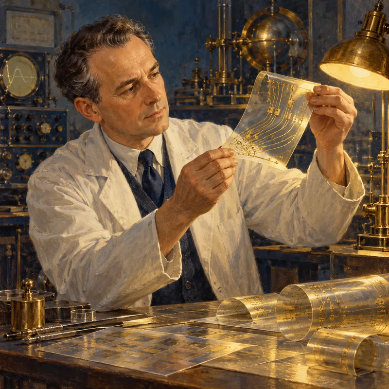 Portrait illustration of Alan Heeger
