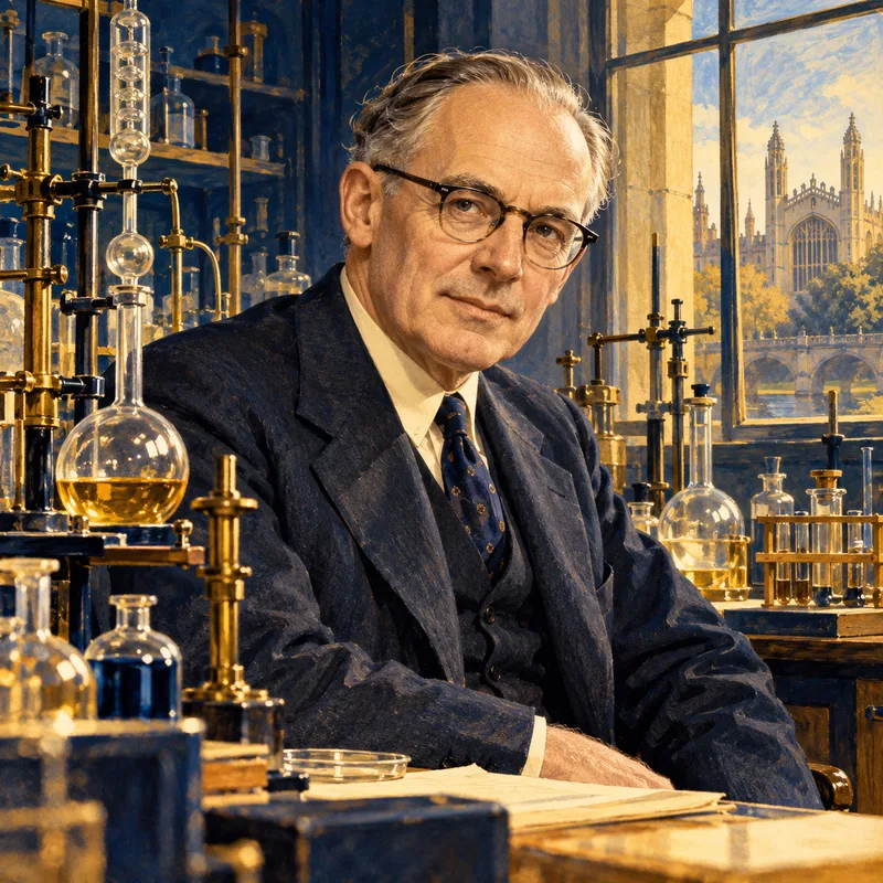 Portrait illustration of Alexander Todd