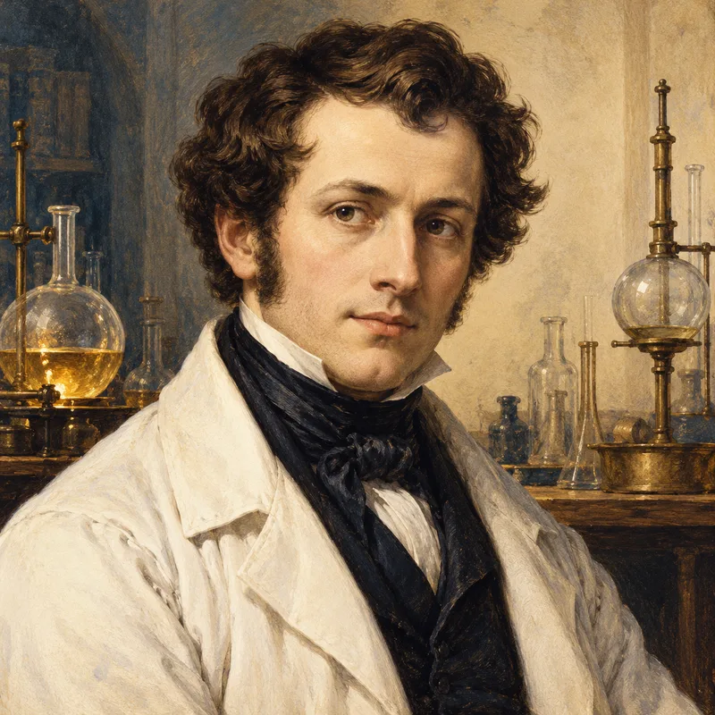 Portrait illustration of Auguste Laurent