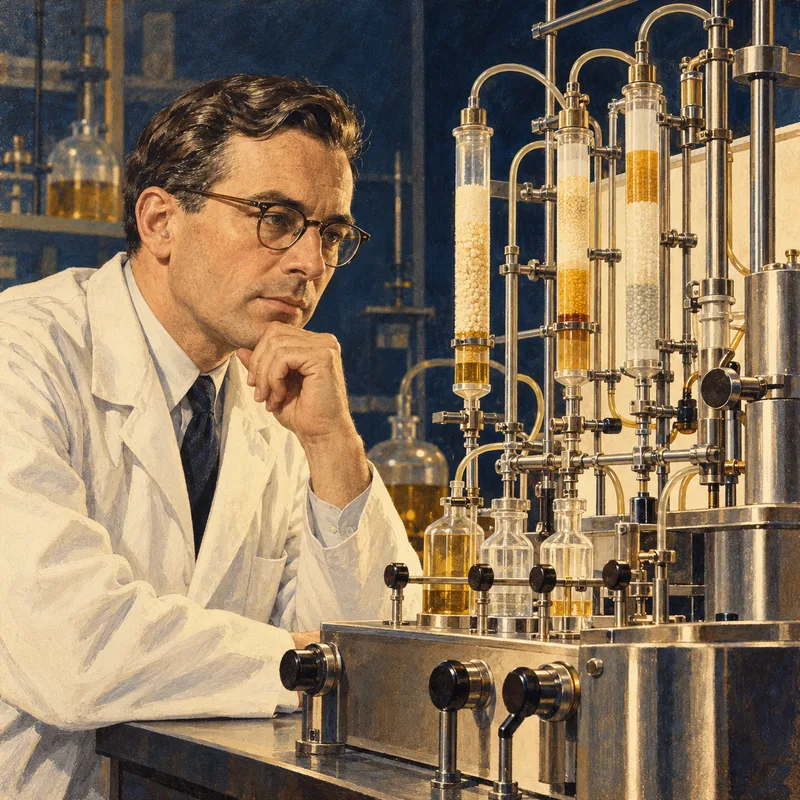 Portrait illustration of Bruce Merrifield