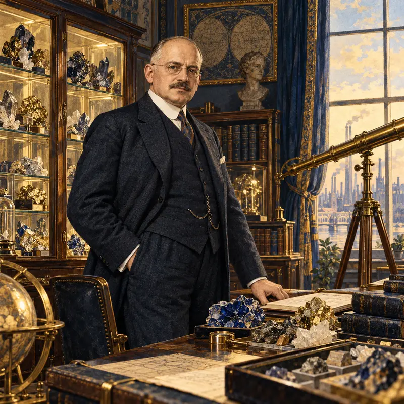 Portrait illustration of Carl Bosch