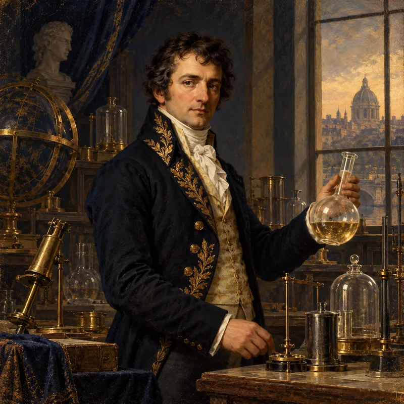 Portrait illustration of Claude Louis Berthollet