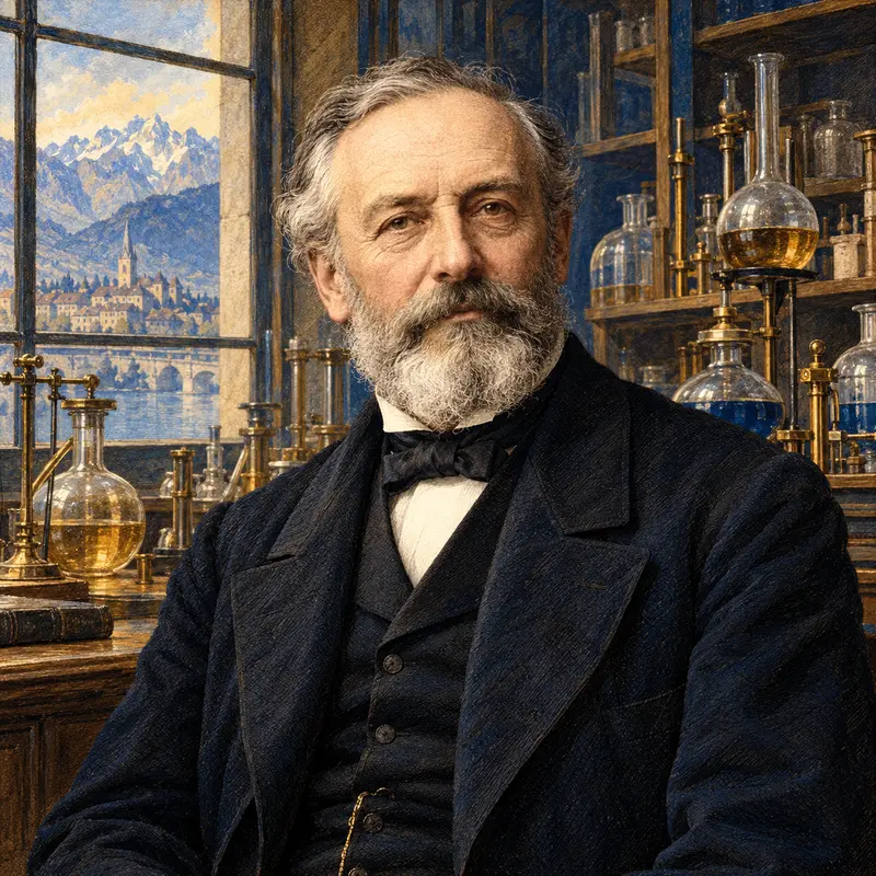 Portrait illustration of François-Marie Raoult