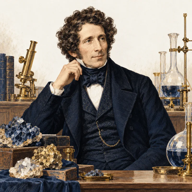 Portrait illustration of Friedrich Wöhler