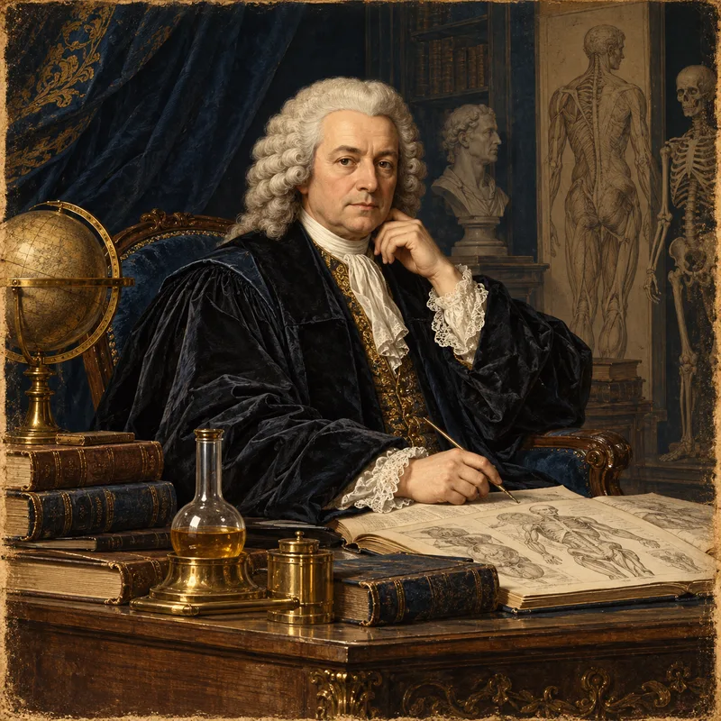 Portrait illustration of Georg Ernst Stahl