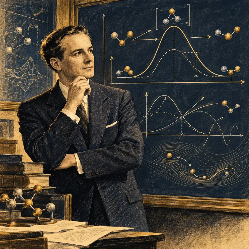 Portrait illustration of Henry Eyring