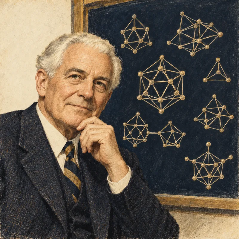 Portrait illustration of Herbert C. Brown