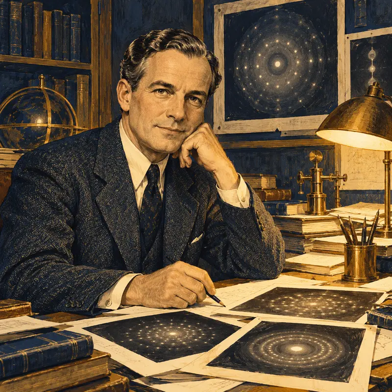 Portrait illustration of Herbert Hauptman