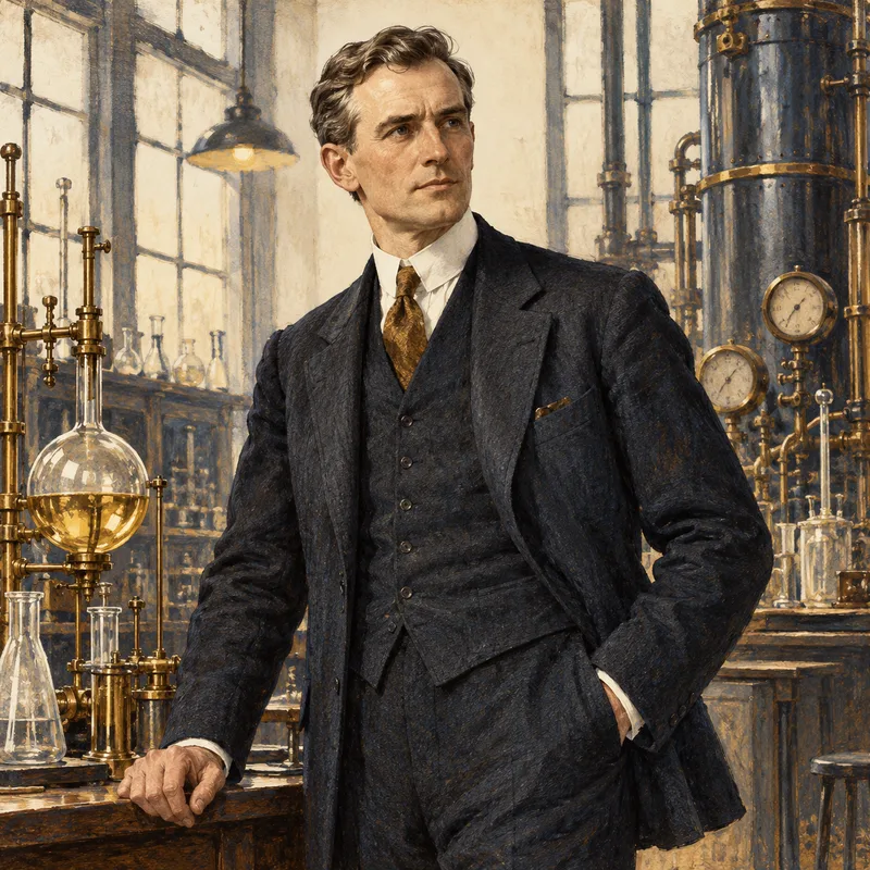 Portrait illustration of Irving Langmuir