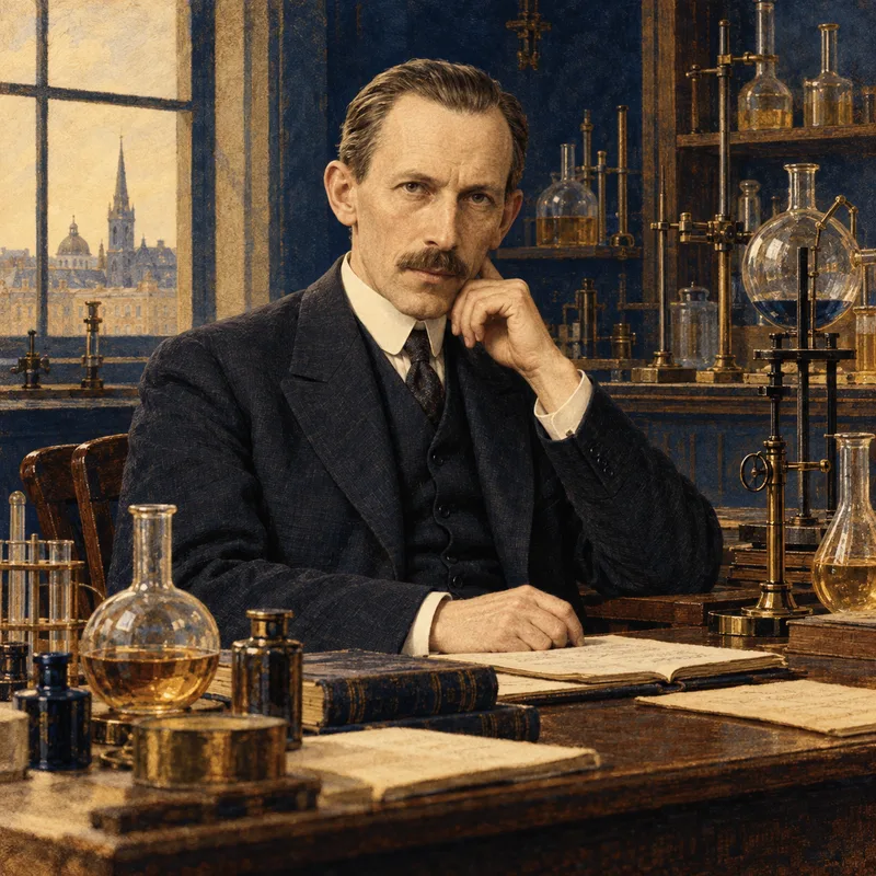 Portrait illustration of Johannes Nicolaus Brønsted