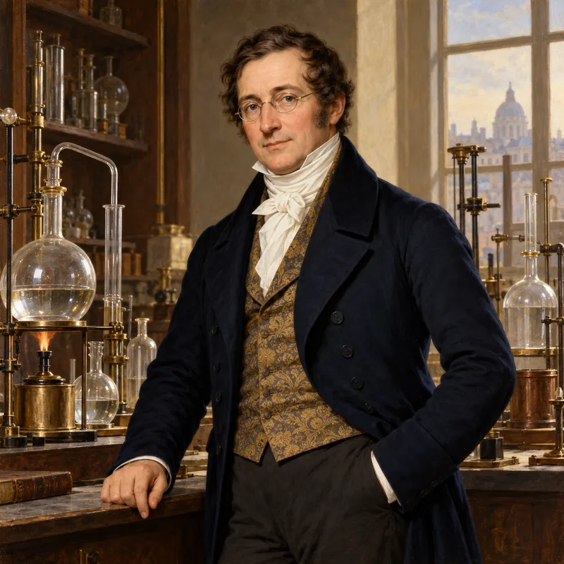 Portrait illustration of Joseph Louis Gay-Lussac
