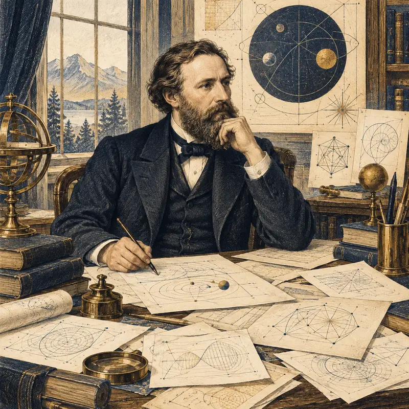 Portrait illustration of Josiah Willard Gibbs