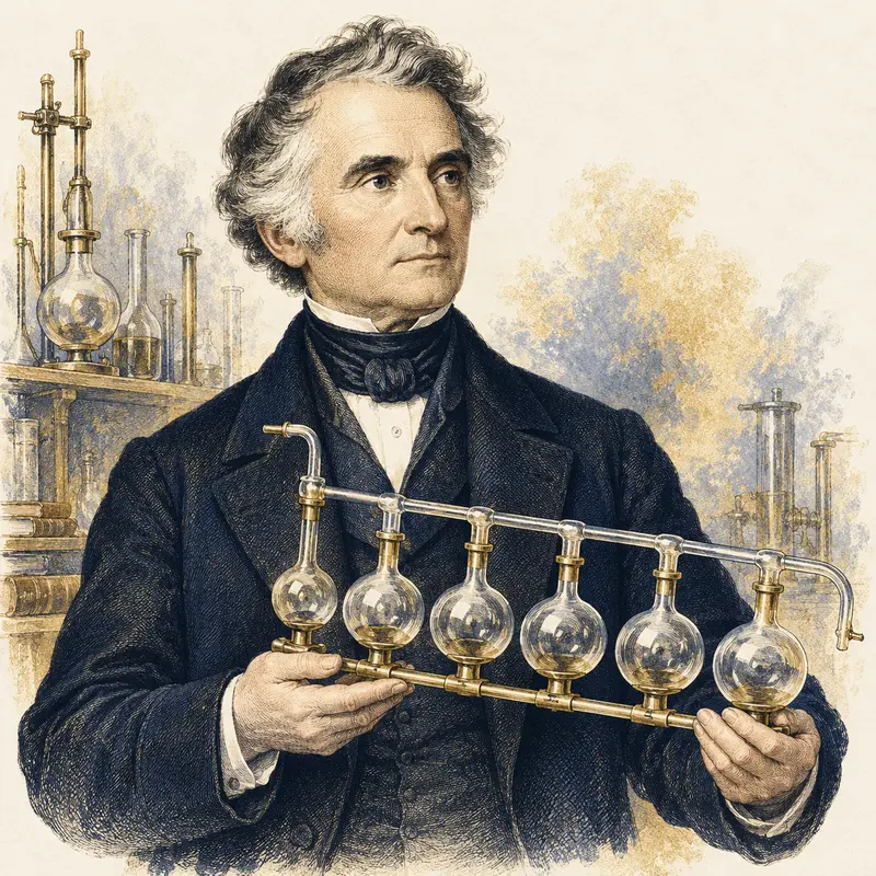 Portrait illustration of Justus von Liebig