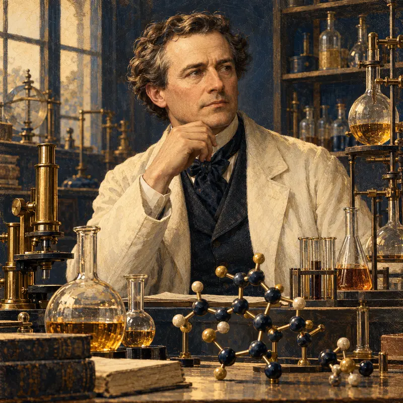 Portrait illustration of K. Barry Sharpless