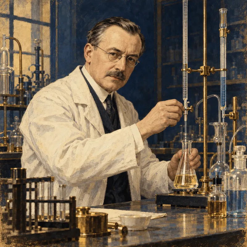 Portrait illustration of Karl Fischer