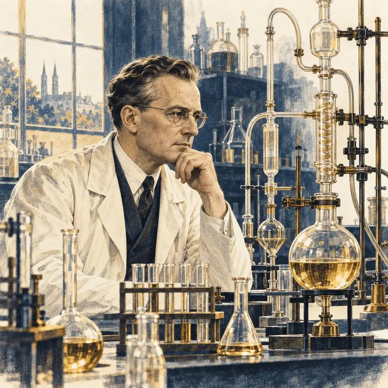 Portrait illustration of Karl Ziegler