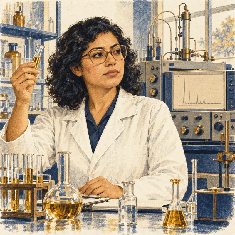 Portrait illustration of Mario Molina
