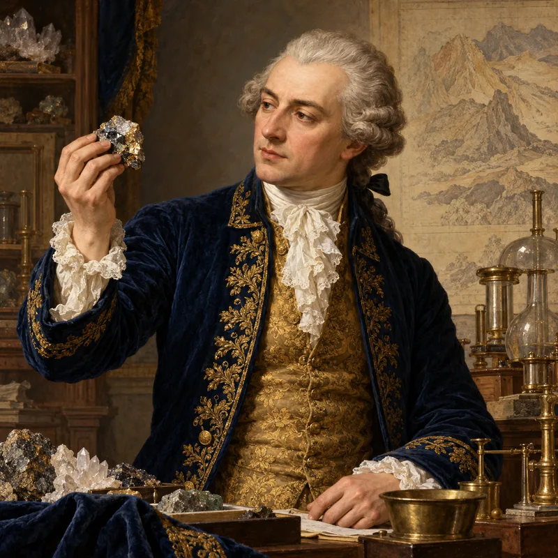 Portrait illustration of Martin Heinrich Klaproth