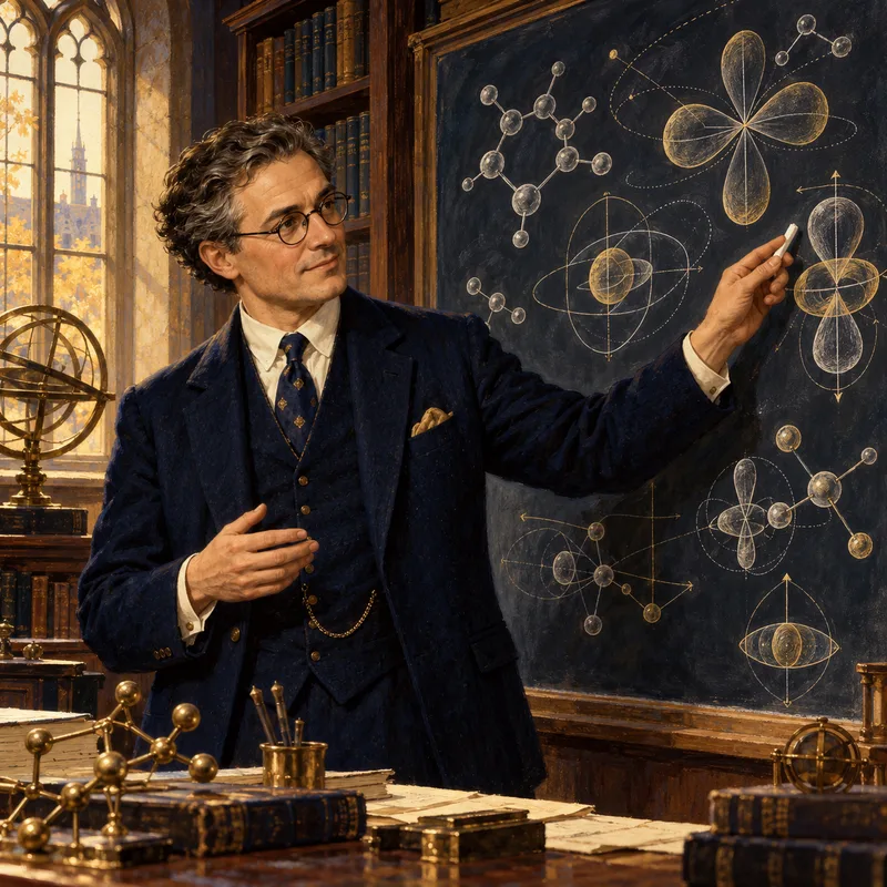 Portrait illustration of Martin Karplus