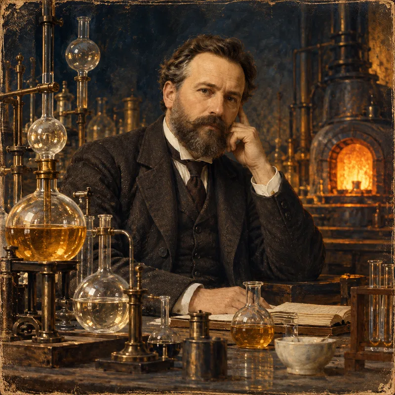 Portrait illustration of Max Bodenstein