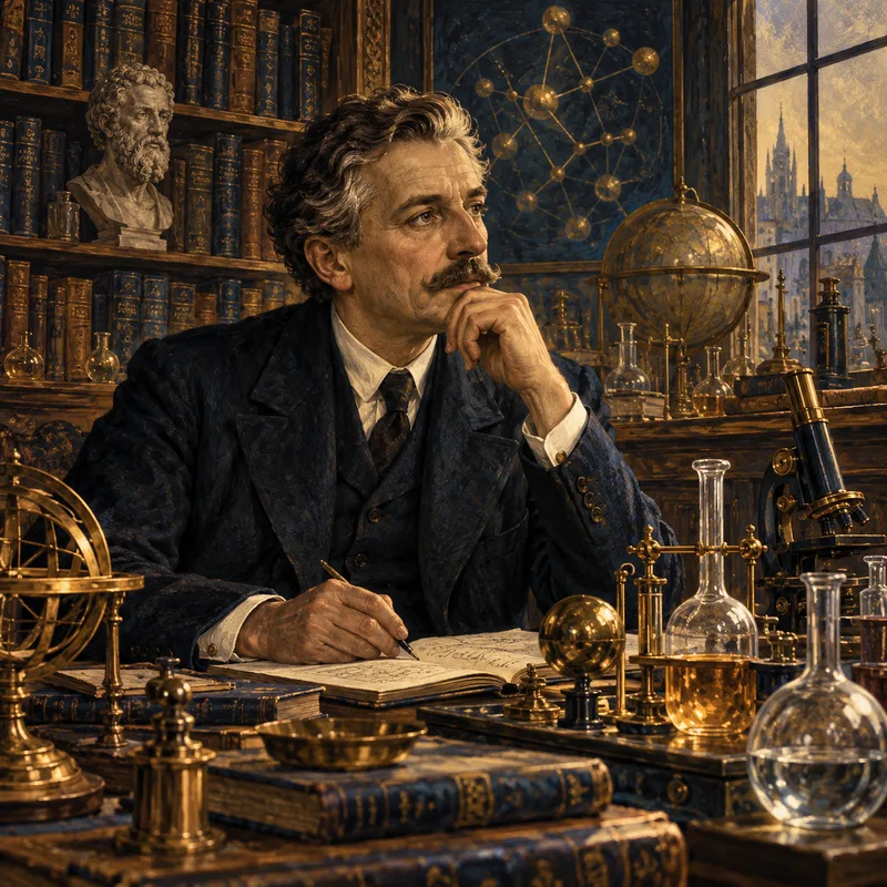 Portrait illustration of Michael Polanyi