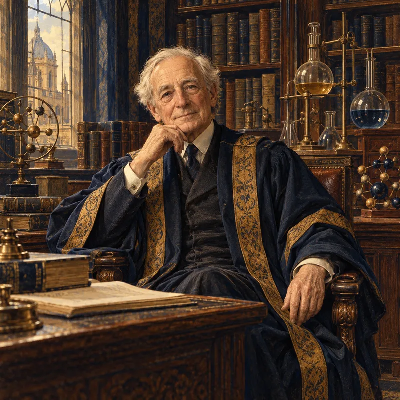 Portrait illustration of Nevil Sidgwick