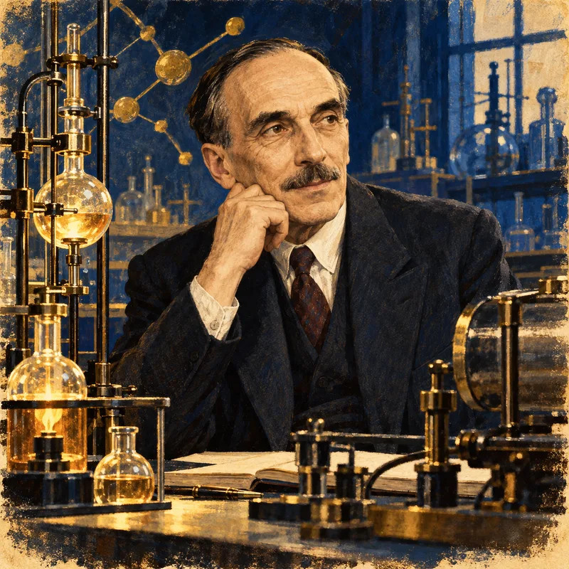 Portrait illustration of Nikolay Semenov