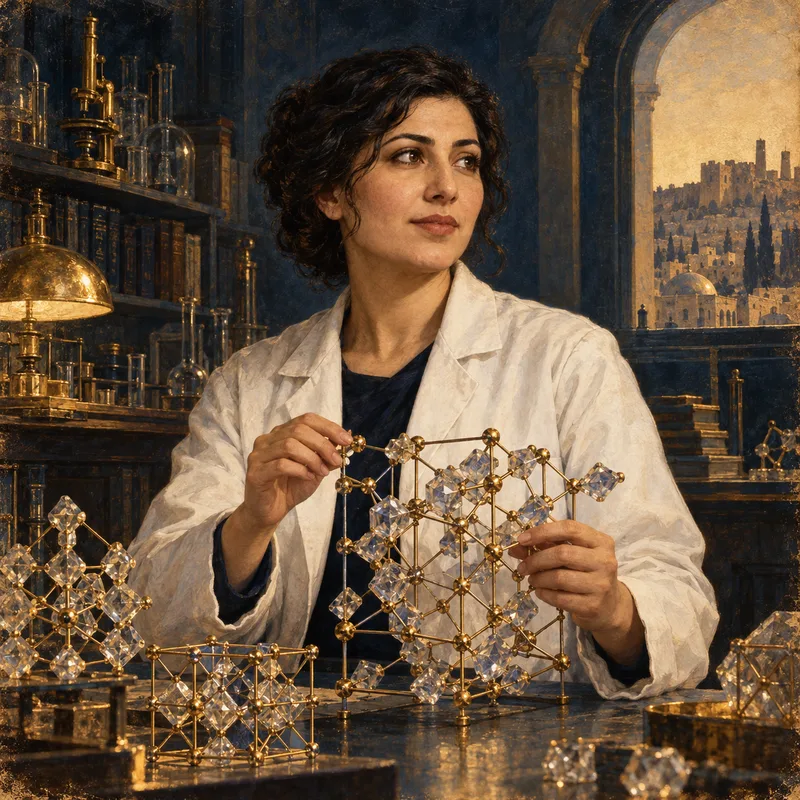 Portrait illustration of Omar Yaghi