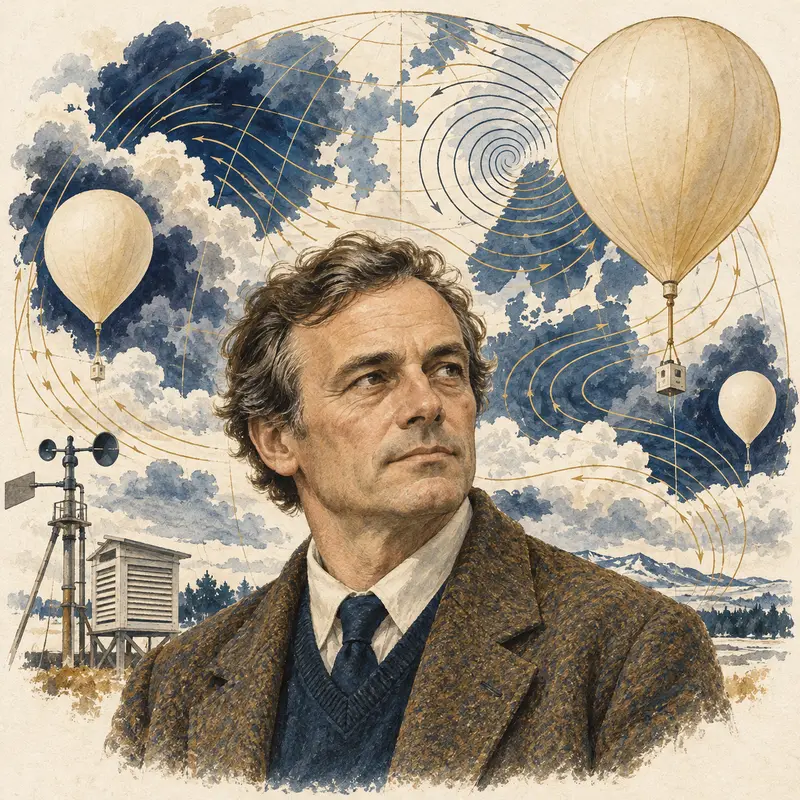 Portrait illustration of Paul Crutzen
