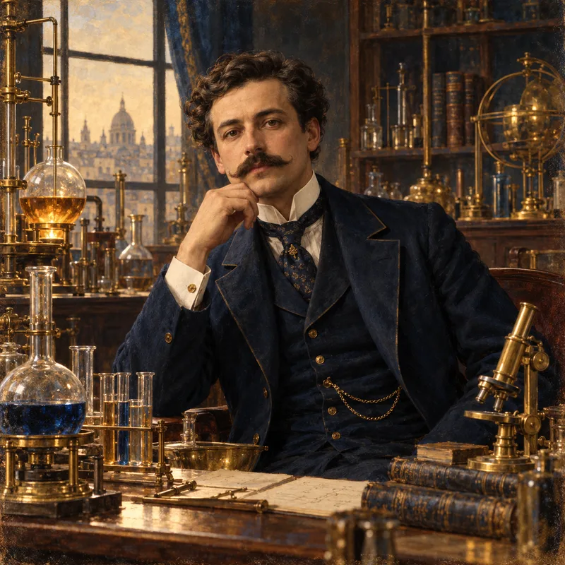 Portrait illustration of Paul Héroult