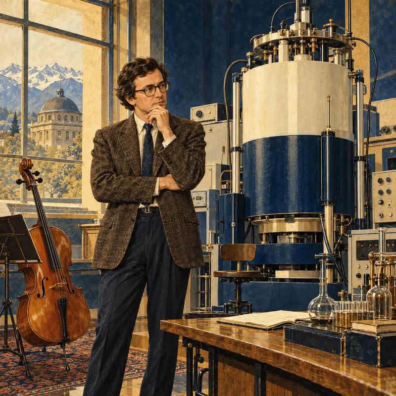 Portrait illustration of Richard R. Ernst