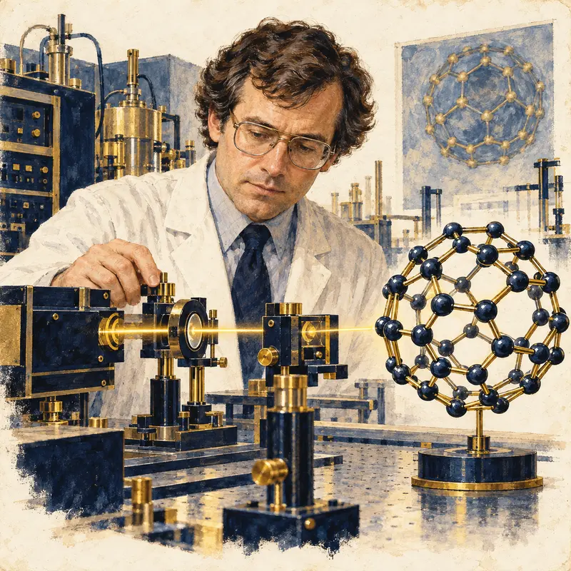Portrait illustration of Richard Smalley