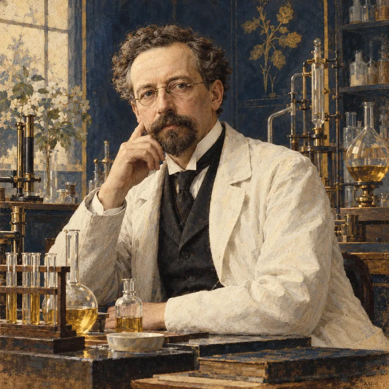Portrait illustration of Richard Willstätter