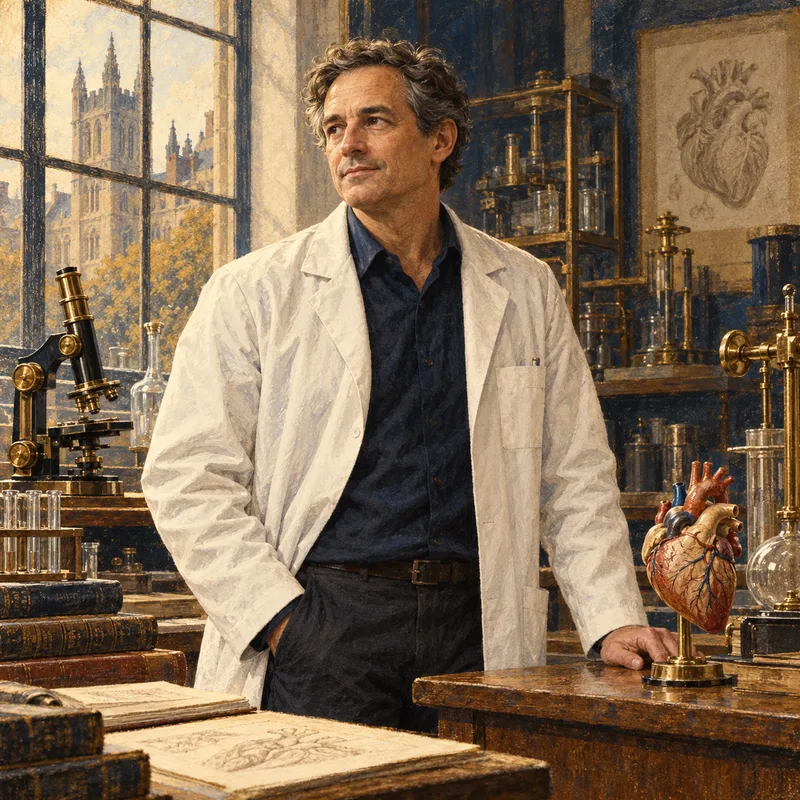 Portrait illustration of Robert Lefkowitz