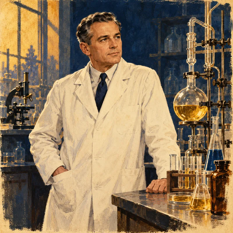 Portrait illustration of Roy Plunkett