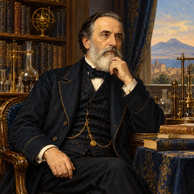 Portrait illustration of Stanislao Cannizzaro