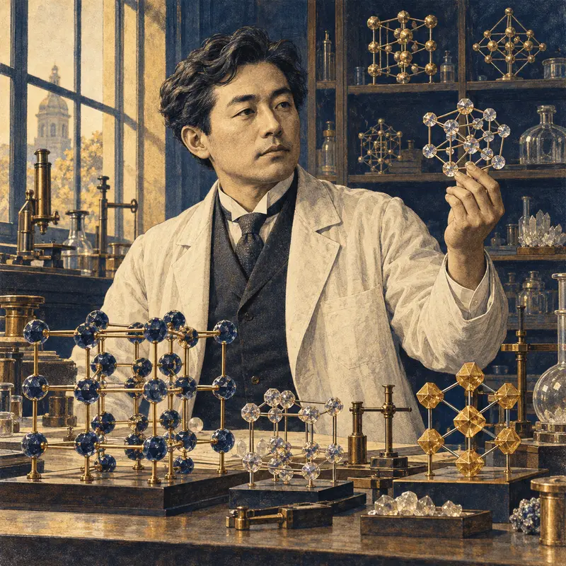 Portrait illustration of Susumu Kitagawa