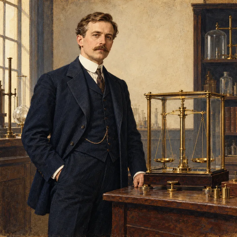 Portrait illustration of Theodore William Richards