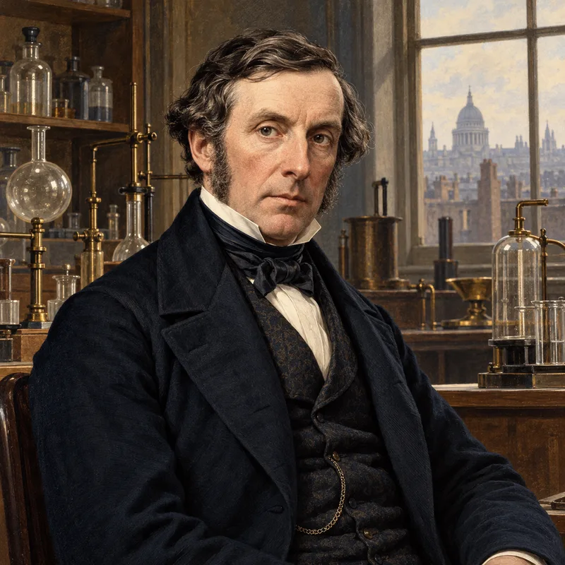 Portrait illustration of Thomas Graham