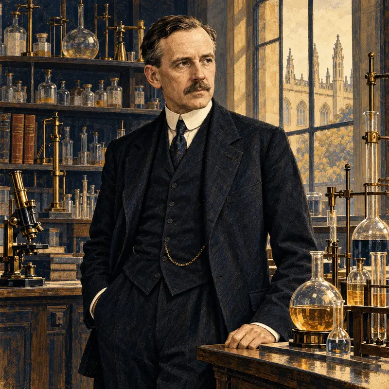 Portrait illustration of Thomas Martin Lowry