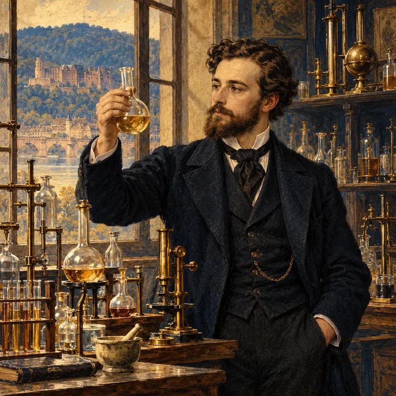 Portrait illustration of Victor Meyer