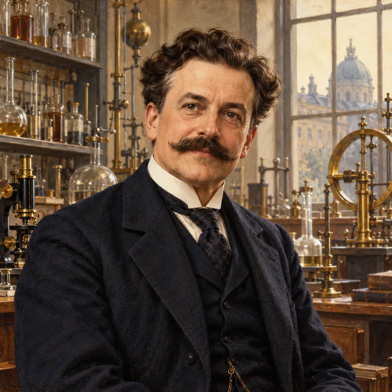 Portrait illustration of Walther Nernst