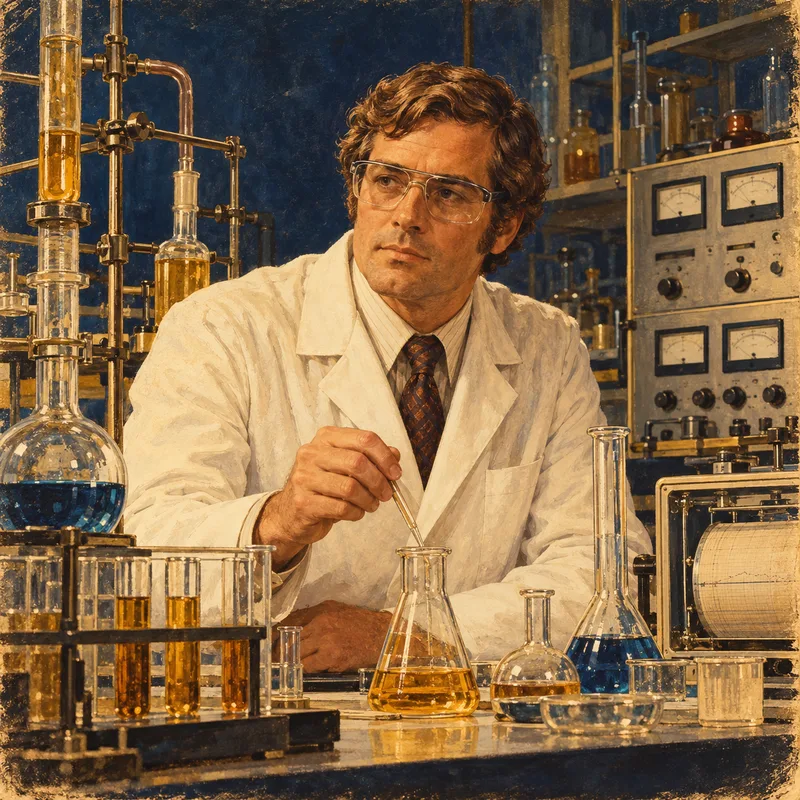 Portrait illustration of William S. Knowles