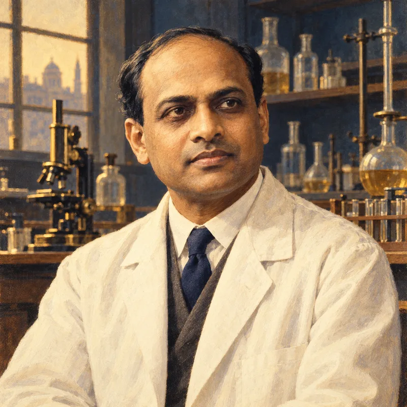 Portrait illustration of Yellapragada Subbarow