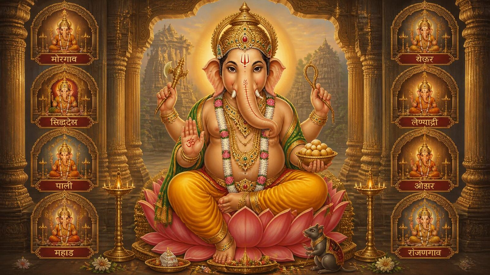 मोरगाँव के मयूरेश्वर विग्रह — अष्टविनायक-यात्रा का प्रथम क्षेत्र