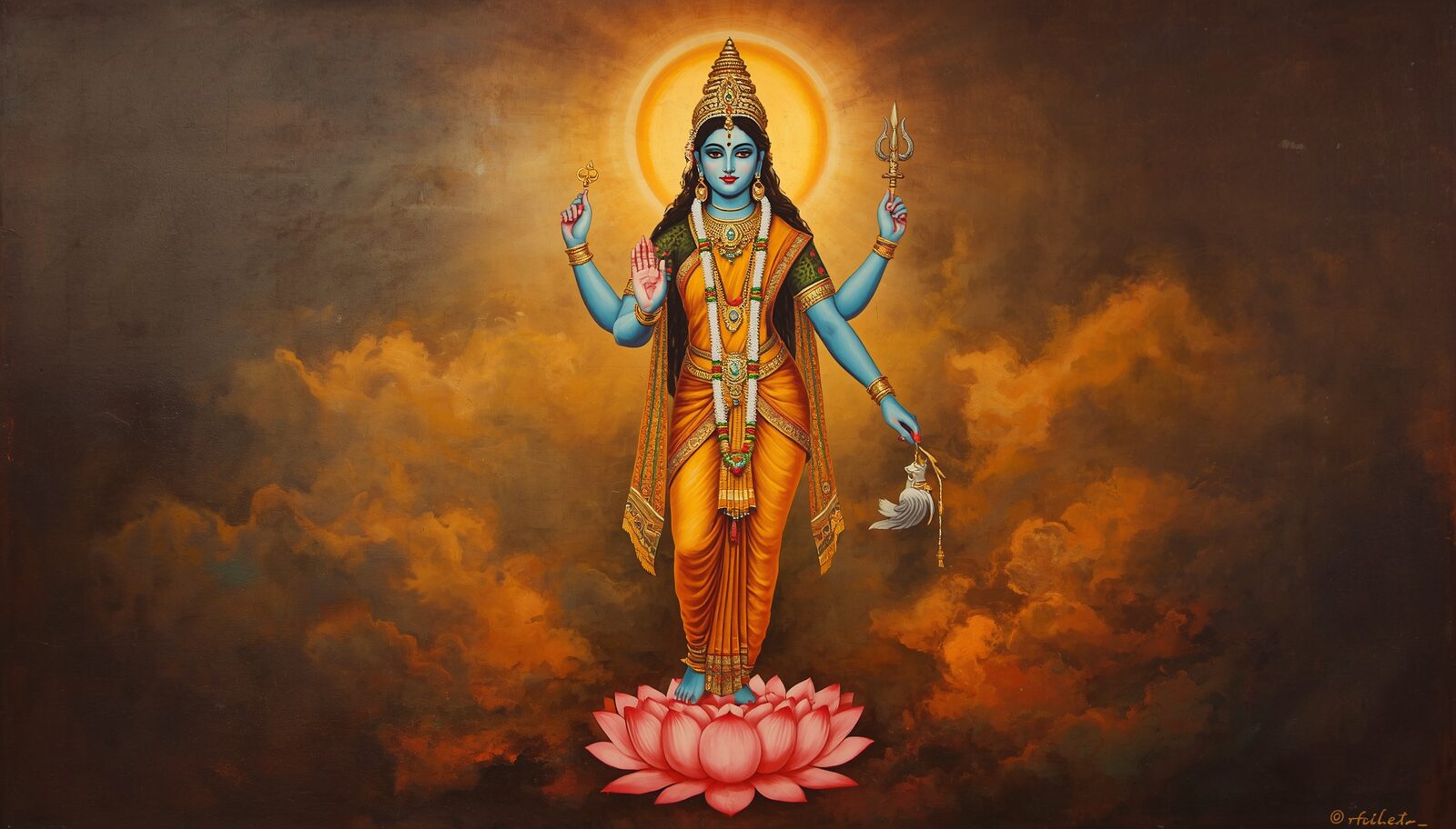 तारा महाविद्या — चित्र: नील-ज्योति एवं तारक-नौका