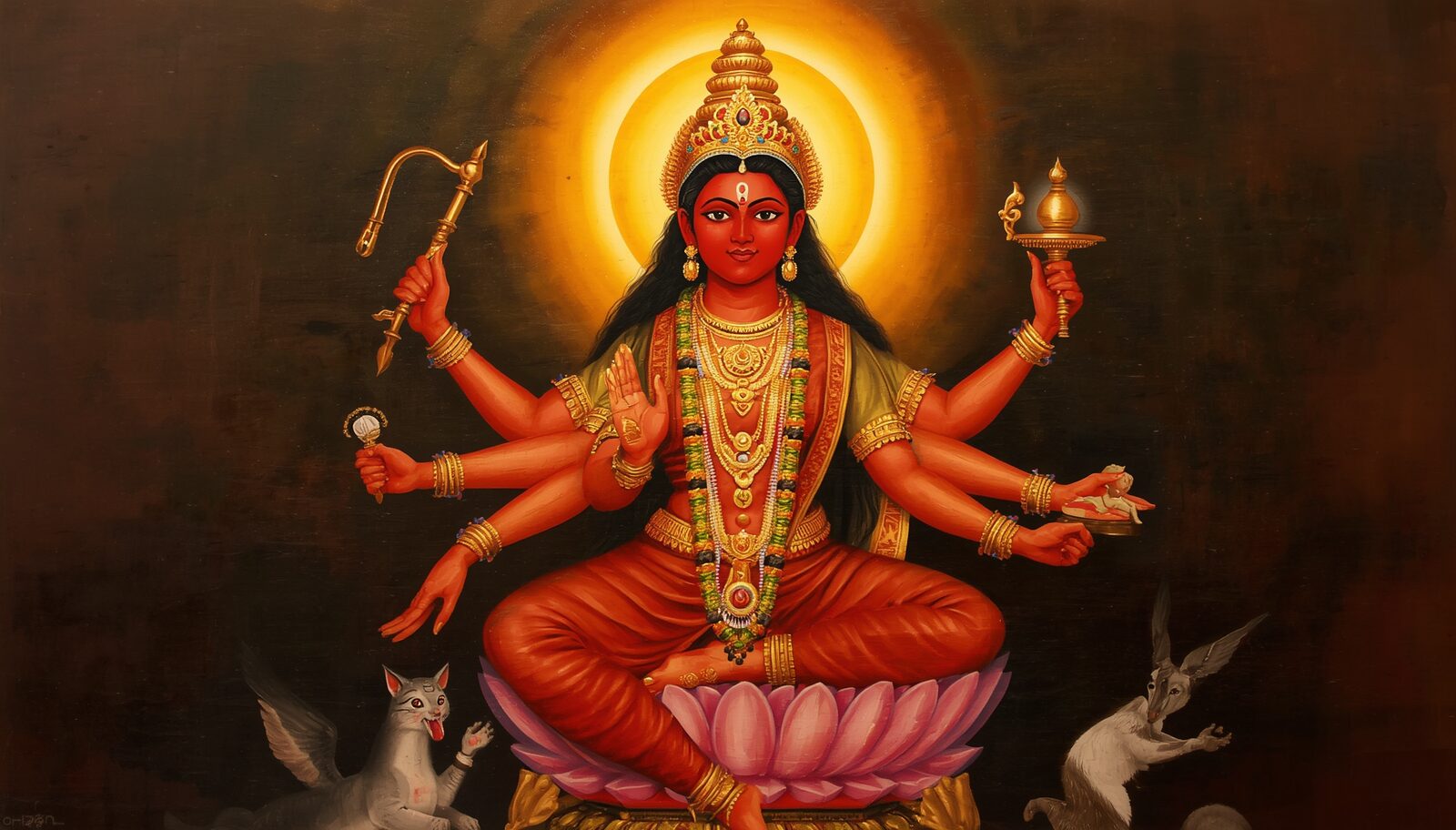 त्रिपुरभैरवी — चित्र: तप-अग्नि शिखा
